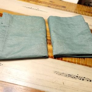 2 Panel Green Blackout Curtains